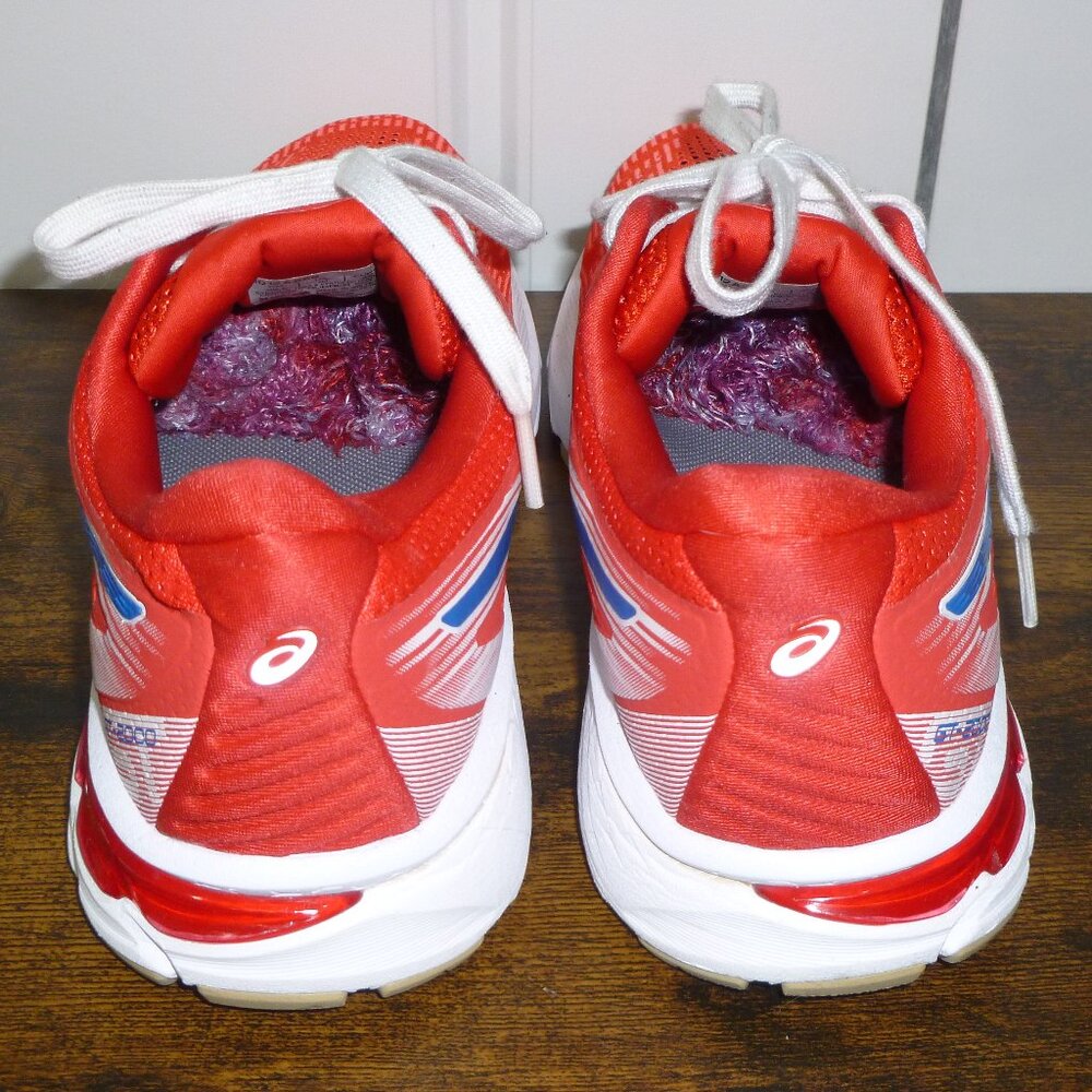 Asics Red, White & Blue GT 2000 Women's Running Shoes - Picture 6 of 16
